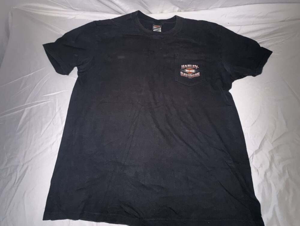 Harley Davidson Naples Florida Pocket T-Shirt Size XL Black